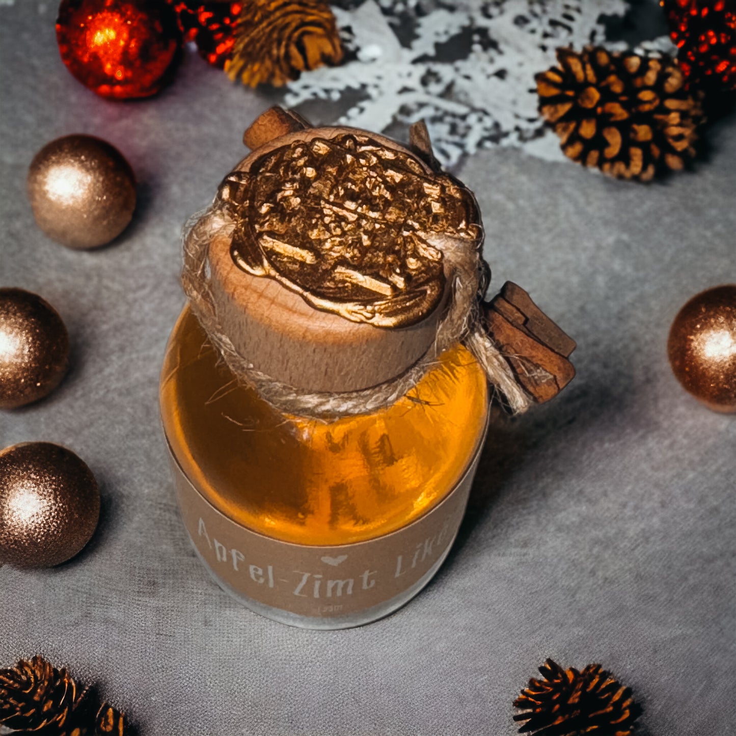 Mini Apfel-Zimt Likör